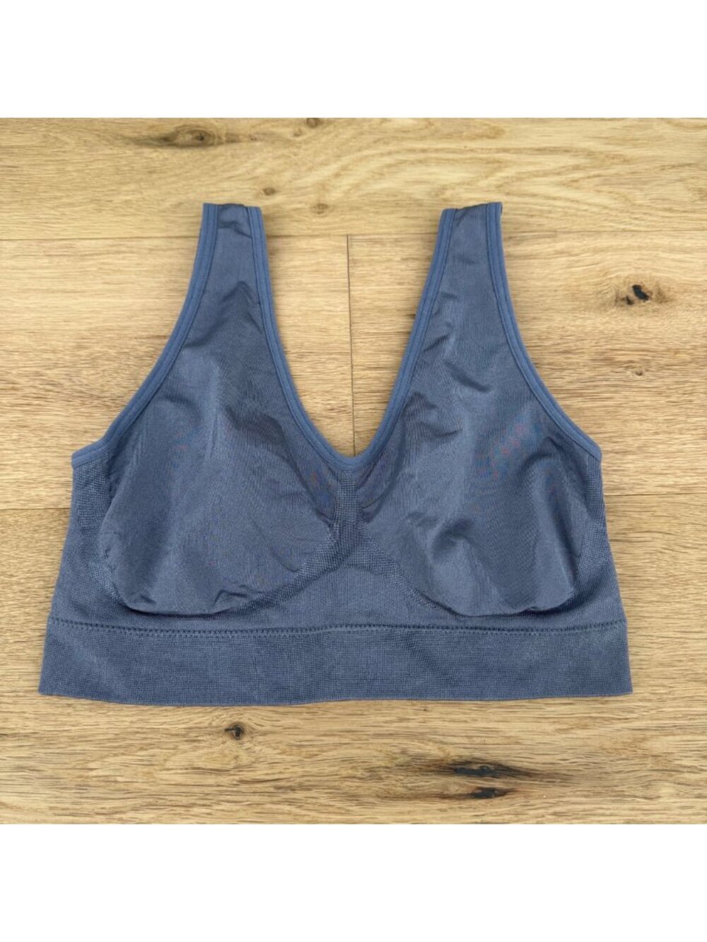 Wacoal B-Smooth Wire Free Bralette Size 34 Blue Stretch Pull On Comfort 835275